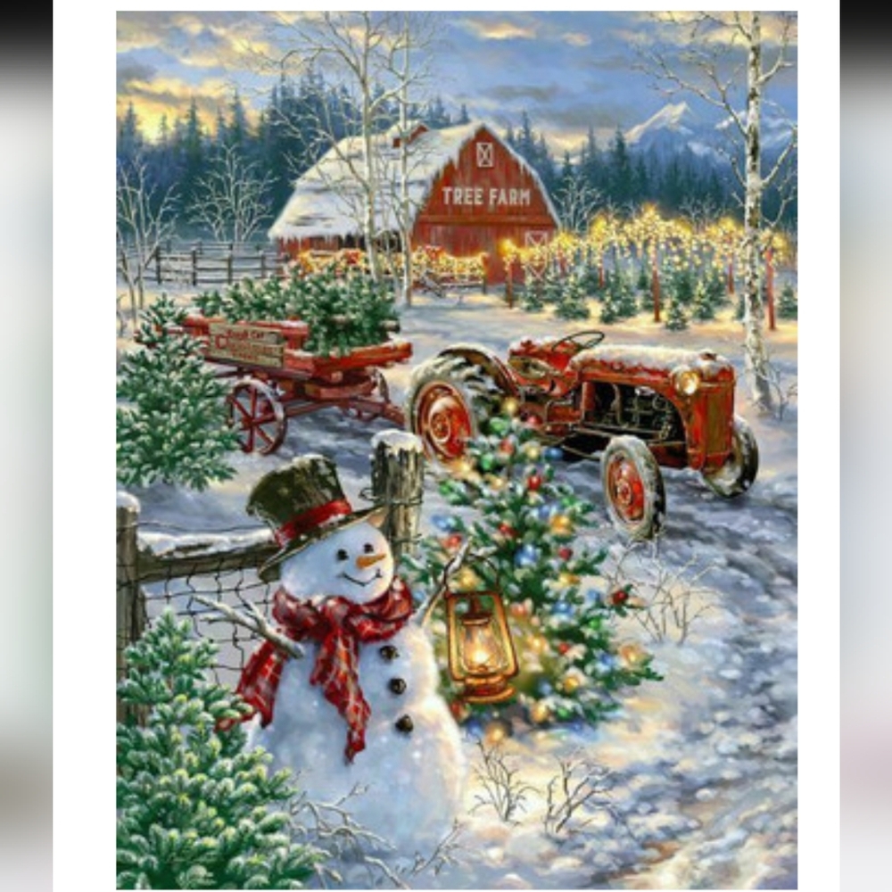 Christmas Tree Farm 500 Piece Jigsaw Puzzle